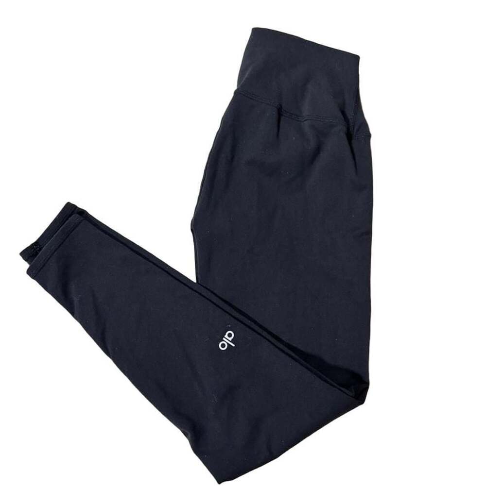 Alo Yoga High-Waist Ripped Warrior Legging Size S Black